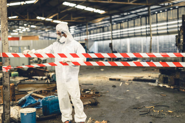 Professional Infectious Disease Decontamination technician working in Beasley, TX